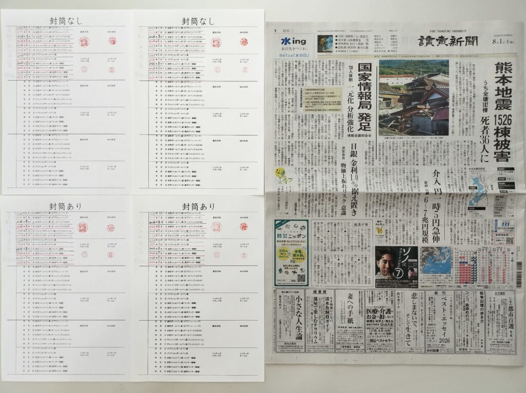 筆跡鑑定と印章鑑定の研究用試料の作成:2026年8月1日