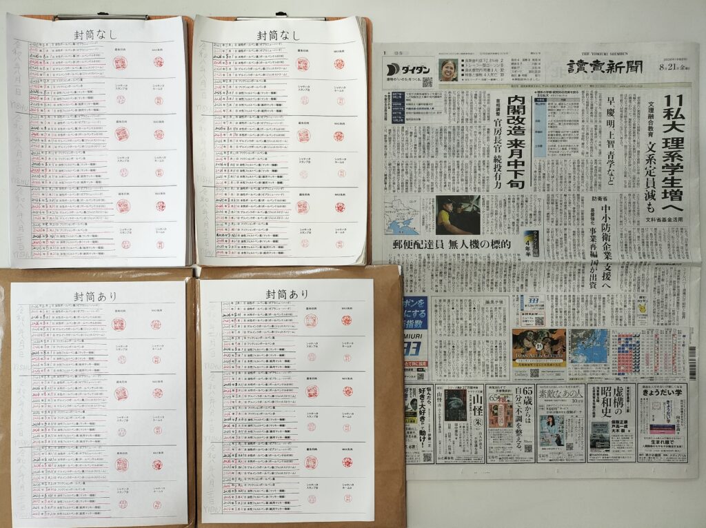 筆跡鑑定と印章鑑定の研究用試料の作成：2026年8月21日（360回目）